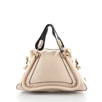 Chloe Paraty Military Top Handle Bag Leather Medium