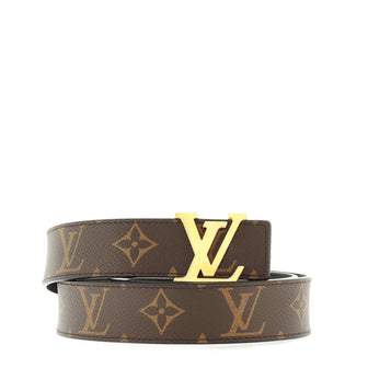 Louis Vuitton LV Initiales Reversible Belt Monogram Canvas and Leather Medium
