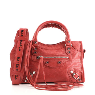 Balenciaga City Classic Studs Bag Leather Mini