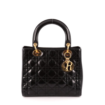 Christian Dior Lady Dior Cannage Quilt Lambskin Medium