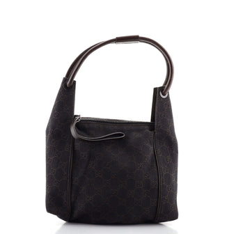 Gucci Zip Shoulder Bag GG Canvas Small