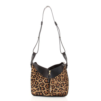 Loewe Hammock Bag Printed Pony Hair Small