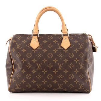 Louis Vuitton Speedy Handbag Monogram Canvas 30
