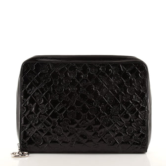 Chanel Lucky Symbols Laptop Case Embossed Quilted Patent