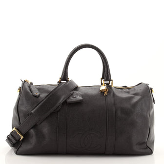 Chanel Vintage Timeless Boston Bag Caviar Large