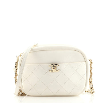 Chanel Casual Trip Camera Case Quilted Goatskin Small