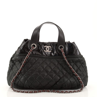 Chanel In The Mix Tote Quilted Iridescent Calfskin Medium