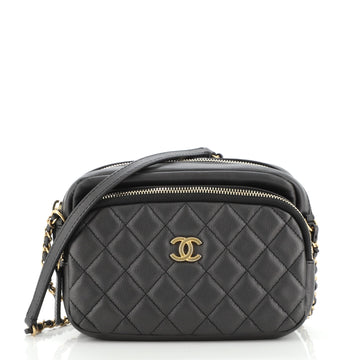 Chanel Day Trips Camera Case Bag Quilted Calfskin