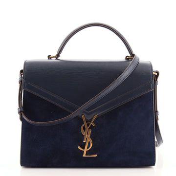 Saint Laurent Cassandra Top Handle Bag Leather and Suede Medium