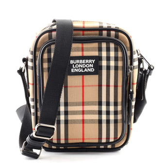 Burberry Crossbody Bag Vintage Check Canvas and Leather