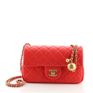 Chanel Pearl Crush Flap Bag Quilted Lambskin Mini