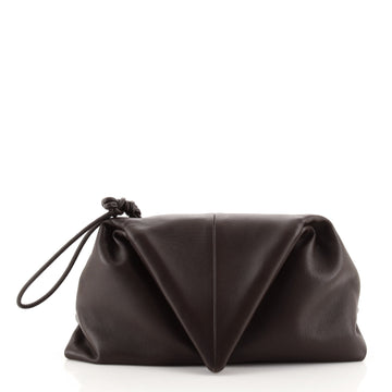 Bottega Veneta BV Trine Fold Clutch Leather