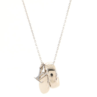 Louis Vuitton Monogram Charms Necklace Metal