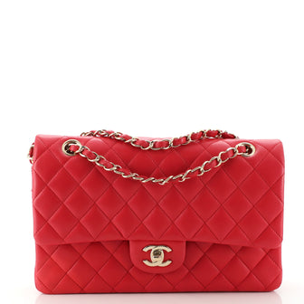 Chanel Classic Double Flap Bag Quilted Lambskin Medium