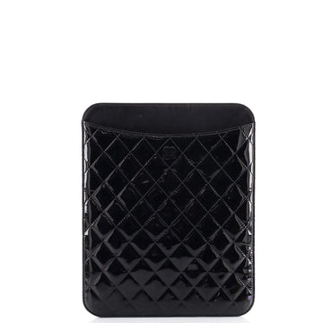 Chanel CC iPad Cover Quilted Patent