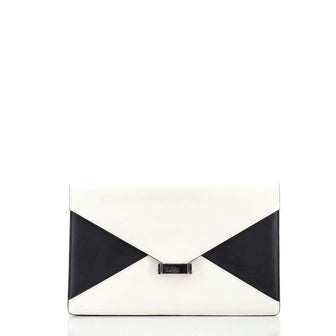 Celine Diamond Clutch Spazzolato Calfskin Medium