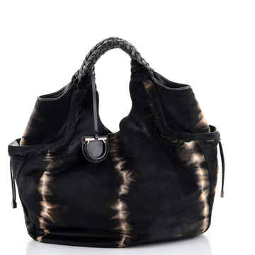 Salvatore Ferragamo Side Pocket Hobo Pony Hair Large