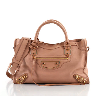 Balenciaga City Classic Metallic Edge Bag Leather Medium