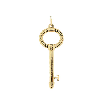 Tiffany & Co. Oval Key Pendant Pendant & Charms 18K Yellow Gold Small