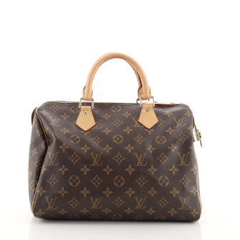 Louis Vuitton Speedy Handbag Monogram Canvas 30