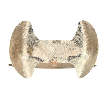 Alexander McQueen Belt Hammered Metal Wide