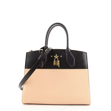 Louis Vuitton City Steamer Handbag Leather MM
