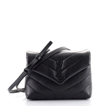 Saint Laurent LouLou Shoulder Bag Matelasse Chevron Leather Toy