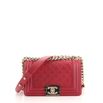 Chanel Boy Flap Bag Quilted Lambskin Small