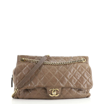 Chanel Shiva Flap Bag Quilted Caviar Large
