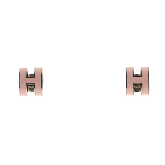 Hermes Pop H Stud Earrings Metal and Enamel
