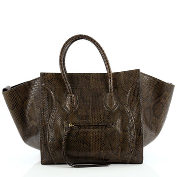 Celine Phantom Handbag Python Medium