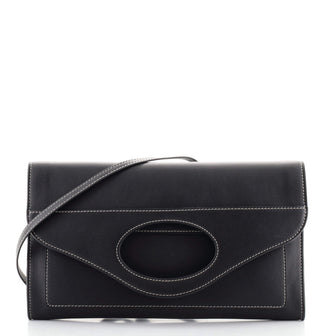 Burberry Pocket Shoulder Bag Leather Small