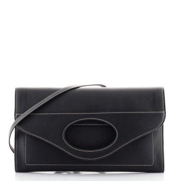 Burberry Pocket Shoulder Bag Leather Small