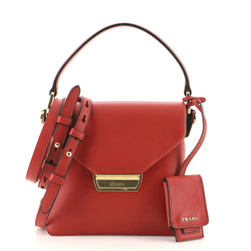 Prada Ingrid Top Handle Flap Bag New Calf Small