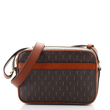 Saint Laurent Le Monogramme Camera Bag Monogram All Over Coated Canvas and Leather Small