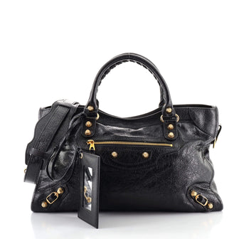 Balenciaga City Giant Studs Bag Leather Medium