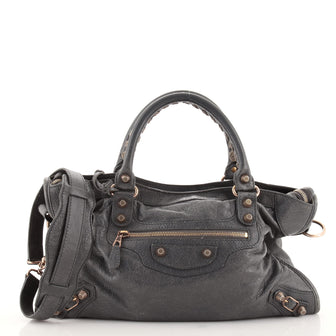 Balenciaga City Classic Studs Bag Leather Medium