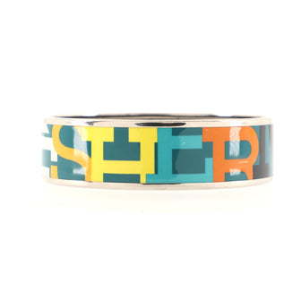 Hermes Bangle Bracelet Printed Enamel Medium
