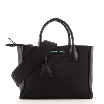 Prada Concept Double Zip Tote Tessuto and Leather Small