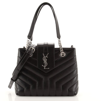 Saint Laurent LouLou Tote Matelasse Chevron Leather Small
