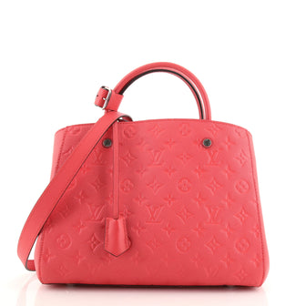 Louis Vuitton Montaigne Handbag Monogram Empreinte Leather MM
