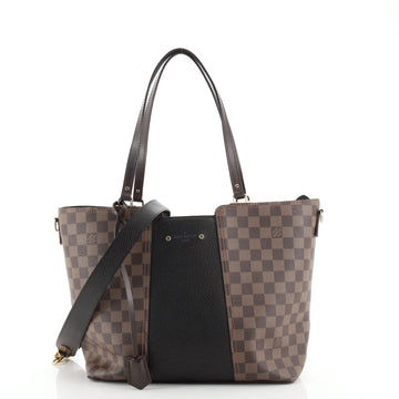 Louis Vuitton Jersey Handbag Damier with Leather