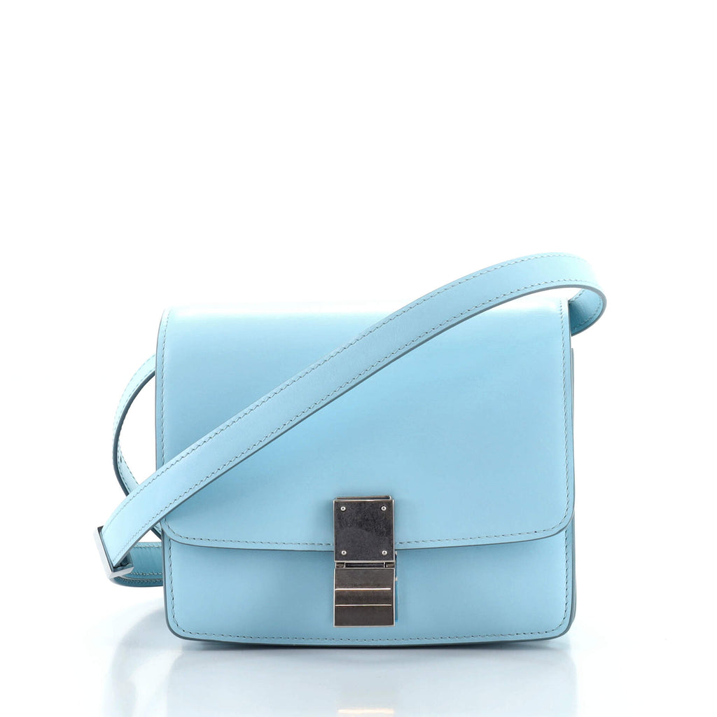 Celine Classic Box Bag Smooth Leather Small Blue 1019221
