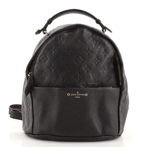 Louis Vuitton lv woman Sorbonne shoulders bag black backpack