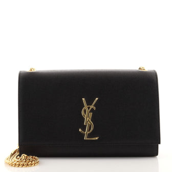 Saint Laurent Classic Monogram Crossbody Bag Grainy Leather Medium