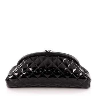 Chanel Timeless Clutch Quilted Patent