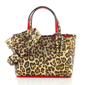 Christian Louboutin Cabata East West Tote Printed Leather Mini