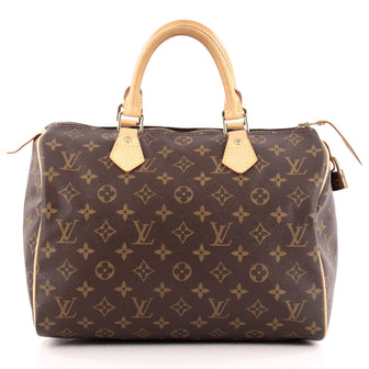Louis Vuitton Speedy Handbag Monogram Canvas 30