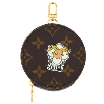 Louis Vuitton Multi Pochette Accessoires Round Coin Purse My World Tour Monogram Canvas
