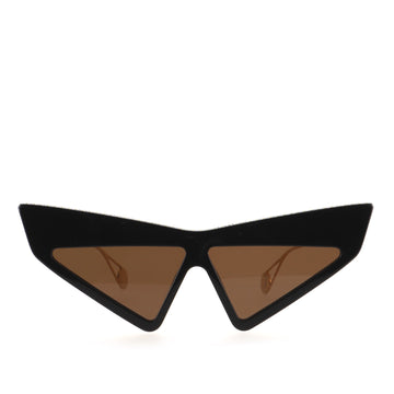 Gucci Hollywood Oversized Cat Eye Sunglasses Crystal Embellished Acetate